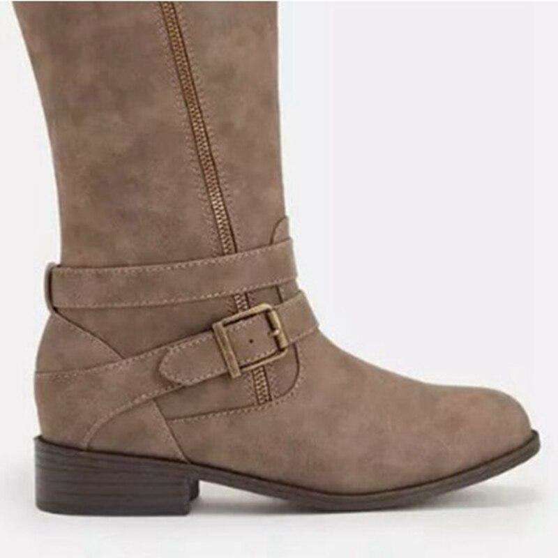 Metal Buckle High Heel - Woman Fashion Winter Boots