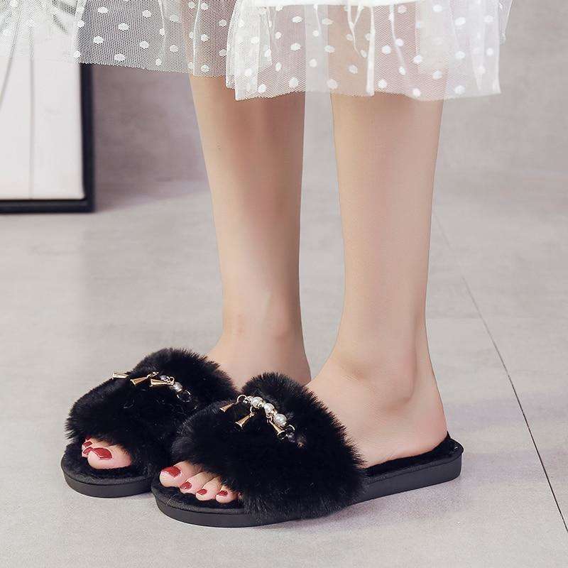 Soft Plush Fur Shoes