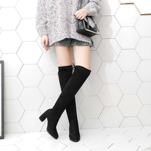 Black Over The Knee Boots