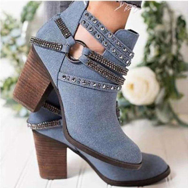 Motorcycle British Style Ankle Boots