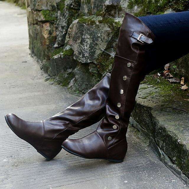 Autumn Knee-High Leather Boots