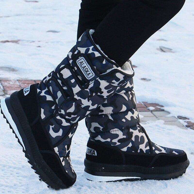 Warm Waterproof Winter Ankle Snow Boots