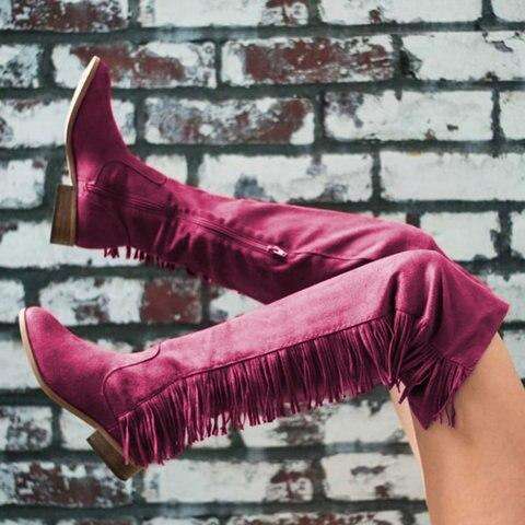 Classic Tassel Cowgirl Boots