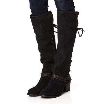 Casual Solid Color Chunky Square Heel Boots