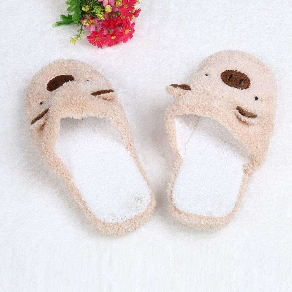 Casual Fur Pig Slippers For Home