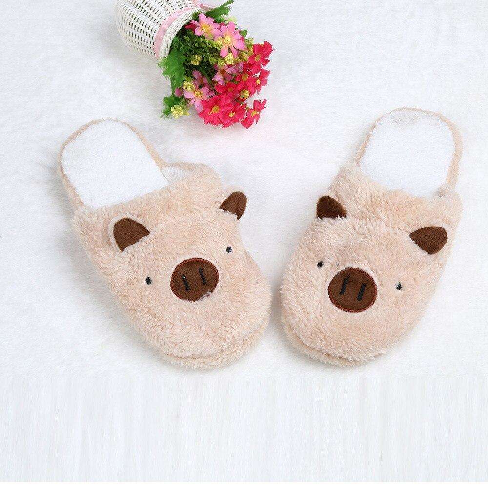 Casual Fur Pig Slippers For Home