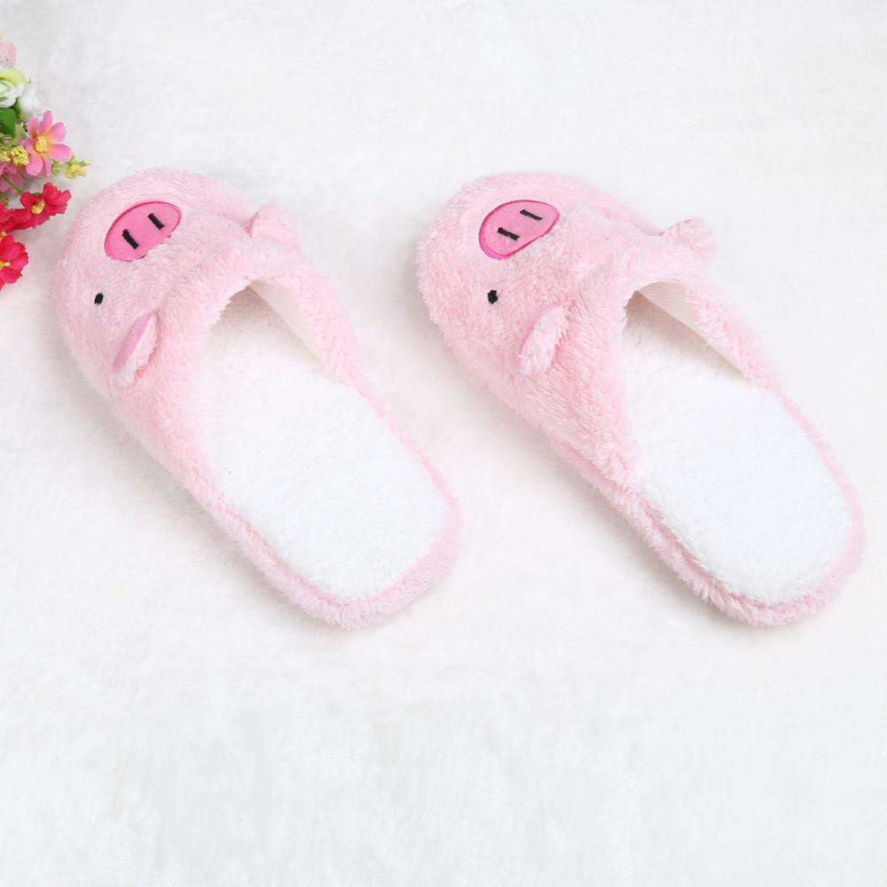 Casual Fur Pig Slippers For Home