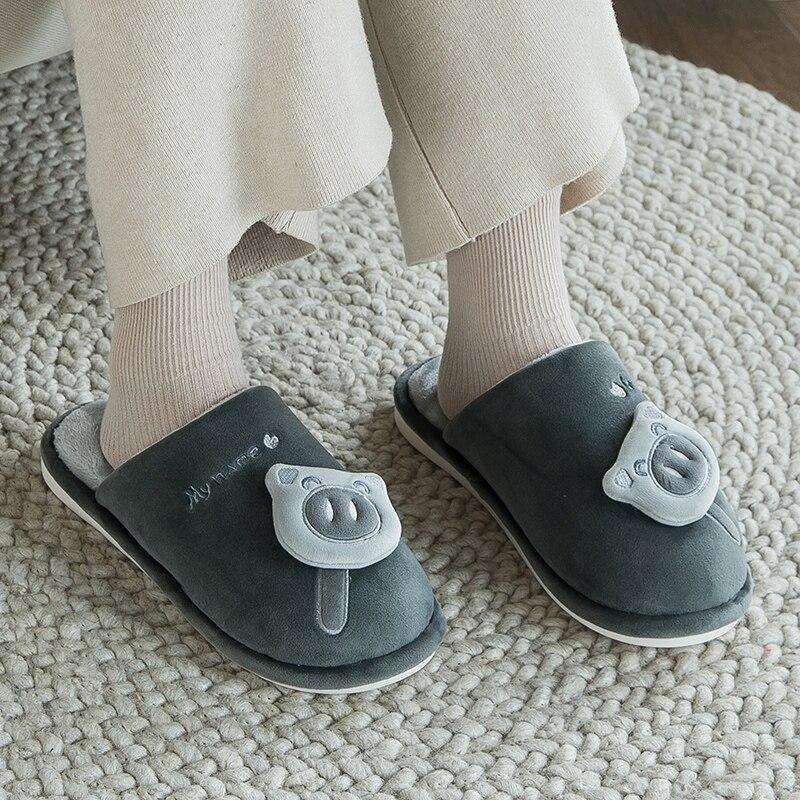 Casual Fur Pig Slippers For Home