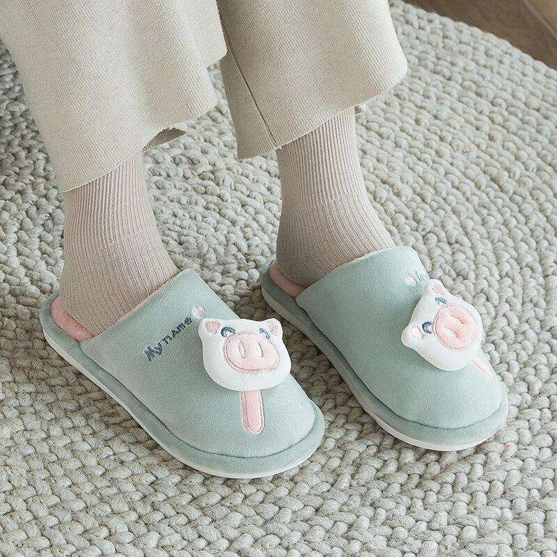 Casual Fur Pig Slippers For Home