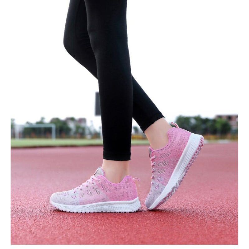 Women Casual Lace-Up Mesh Shoes