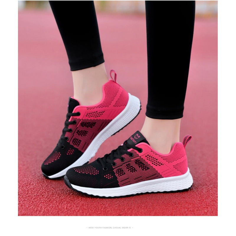 Women Casual Lace-Up Mesh Shoes