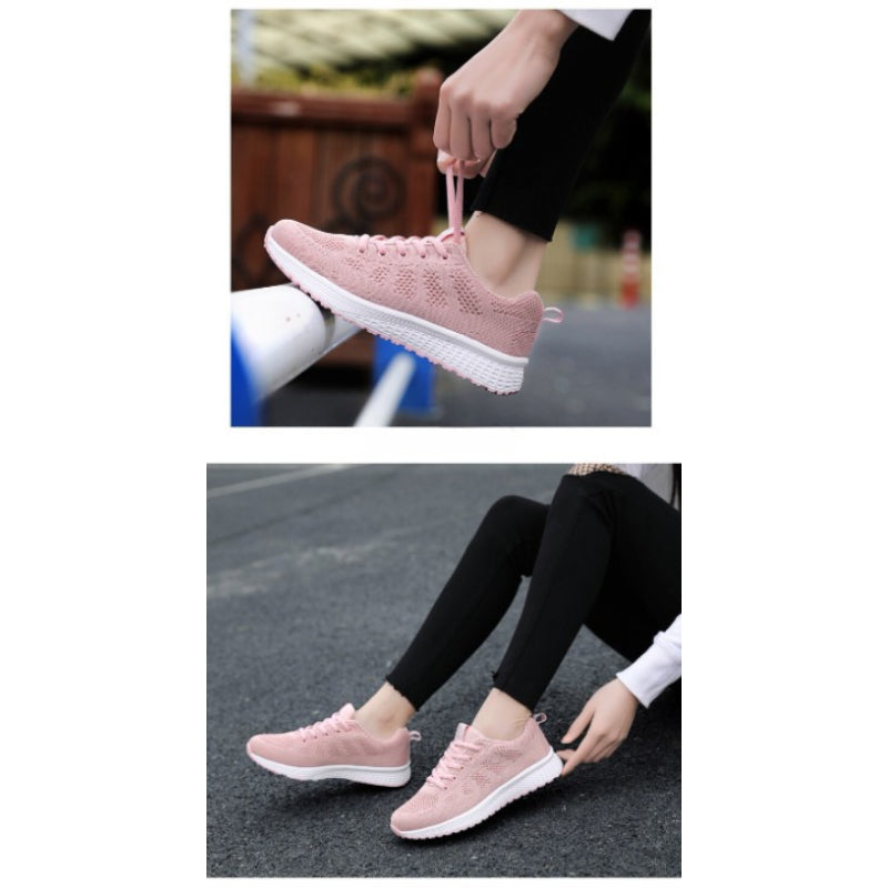 Women Casual Lace-Up Mesh Shoes