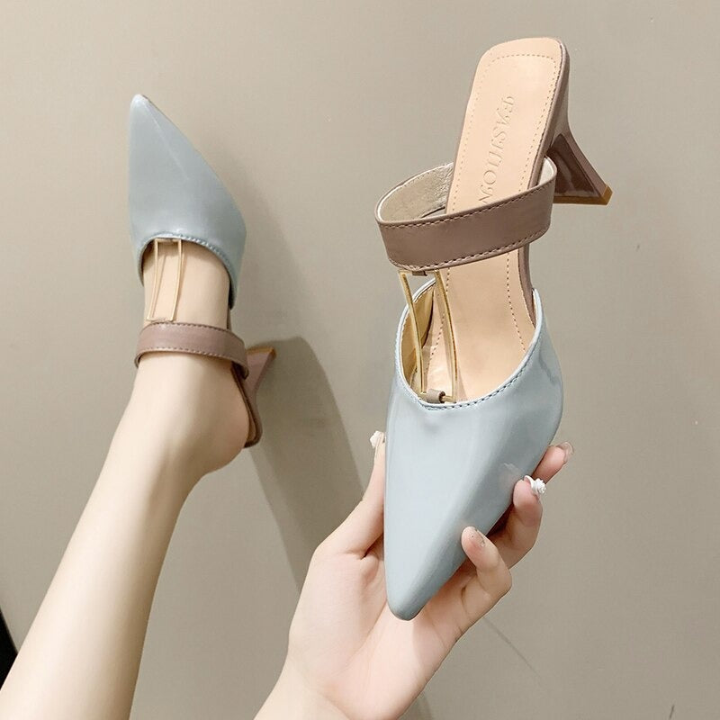 Women's Pointy Chunky Sandals