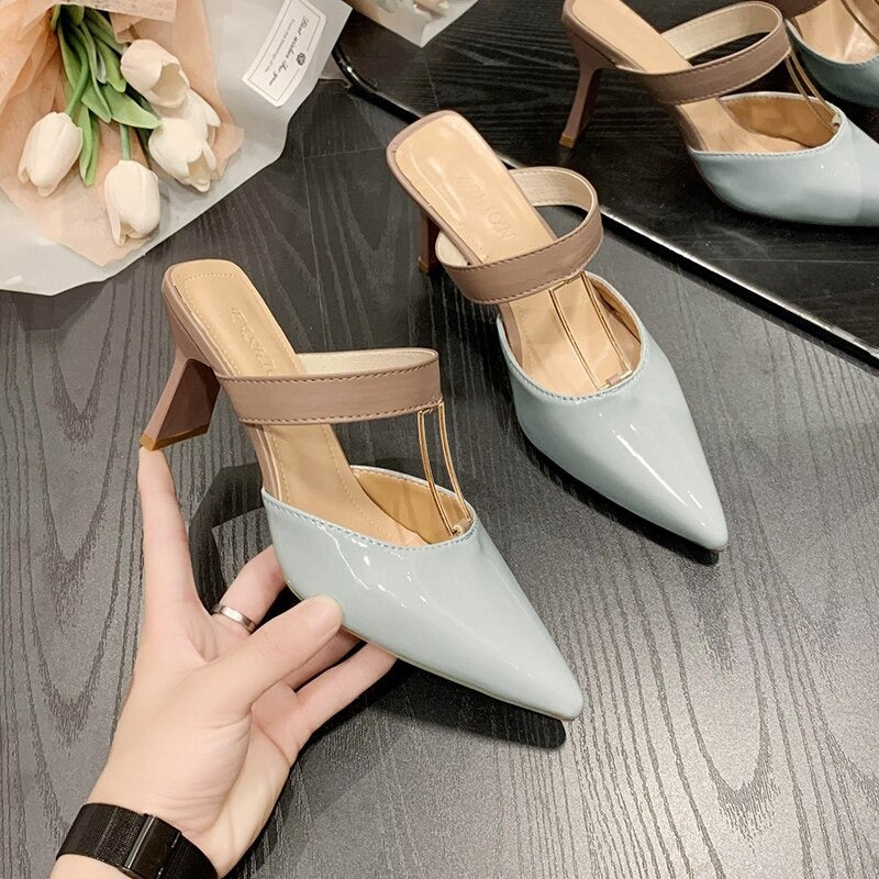 Women's Pointy Chunky Sandals