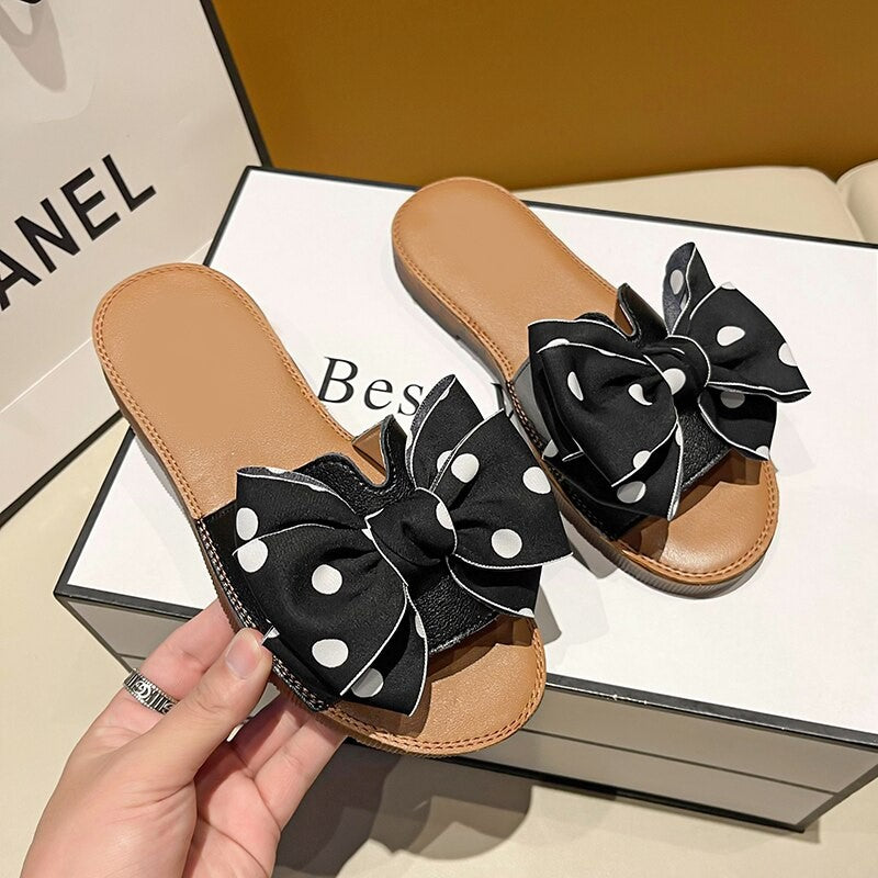 Women Casual Fashion Home Outdoor Flat Bottom Slippers