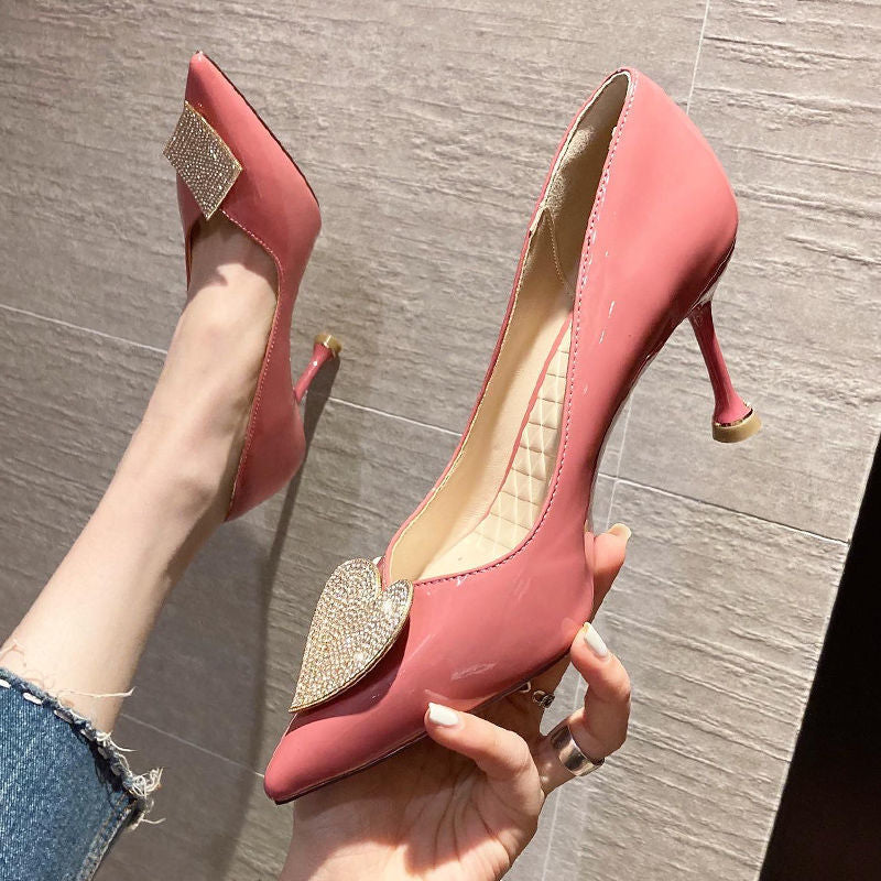 Buckle Stiletto Pointed Toe High Heels