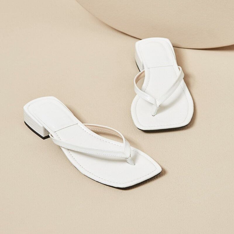 Casual Low Heel Flip Flops For Women