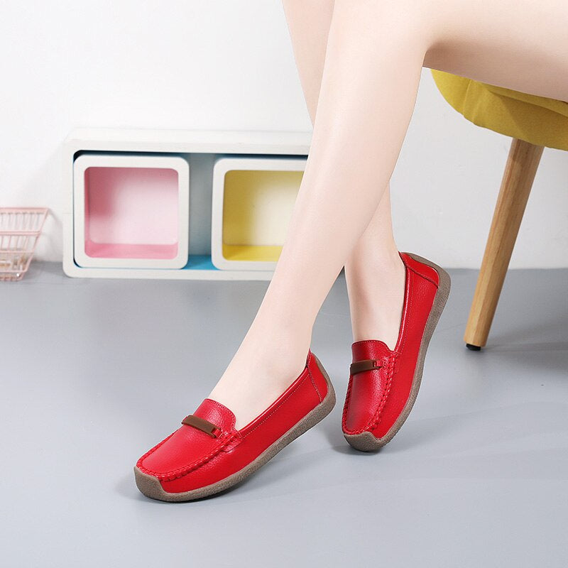 Women's Genuine Leather Flat