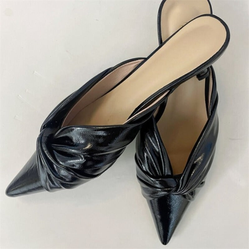 Pointed Toe Thin Low Heel For Women