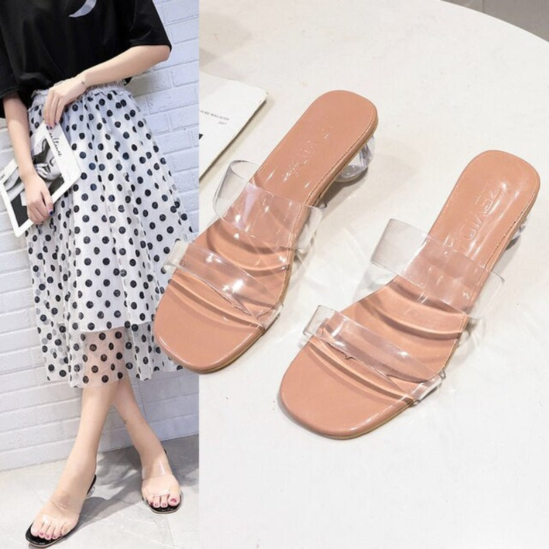 Summer Sandals Clear Transparent Slippers