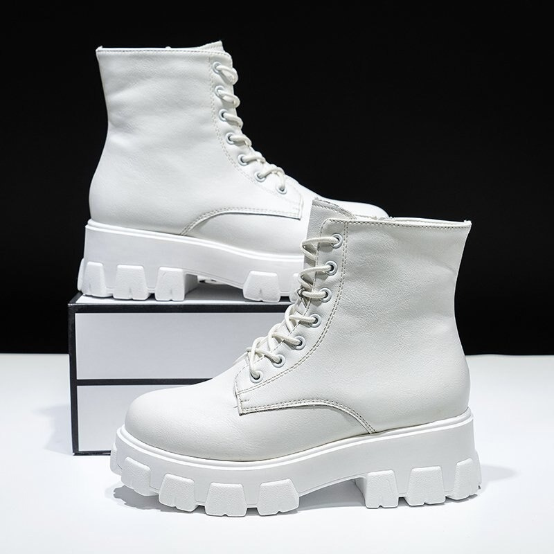 Women's Platform Motorcycle Boots