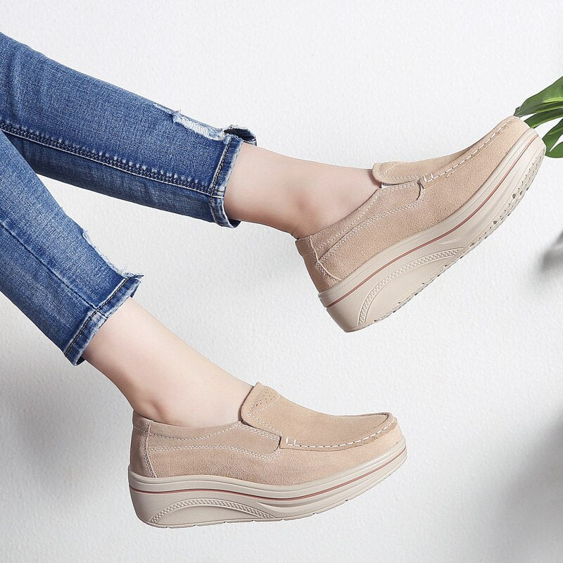 Women's Suede Flat Shoes