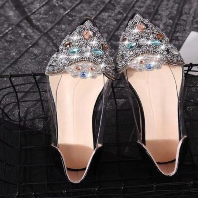 Pointed Toe Transparent Sandals