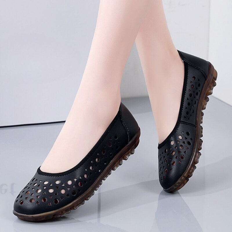 Casual Women Leather Slip On