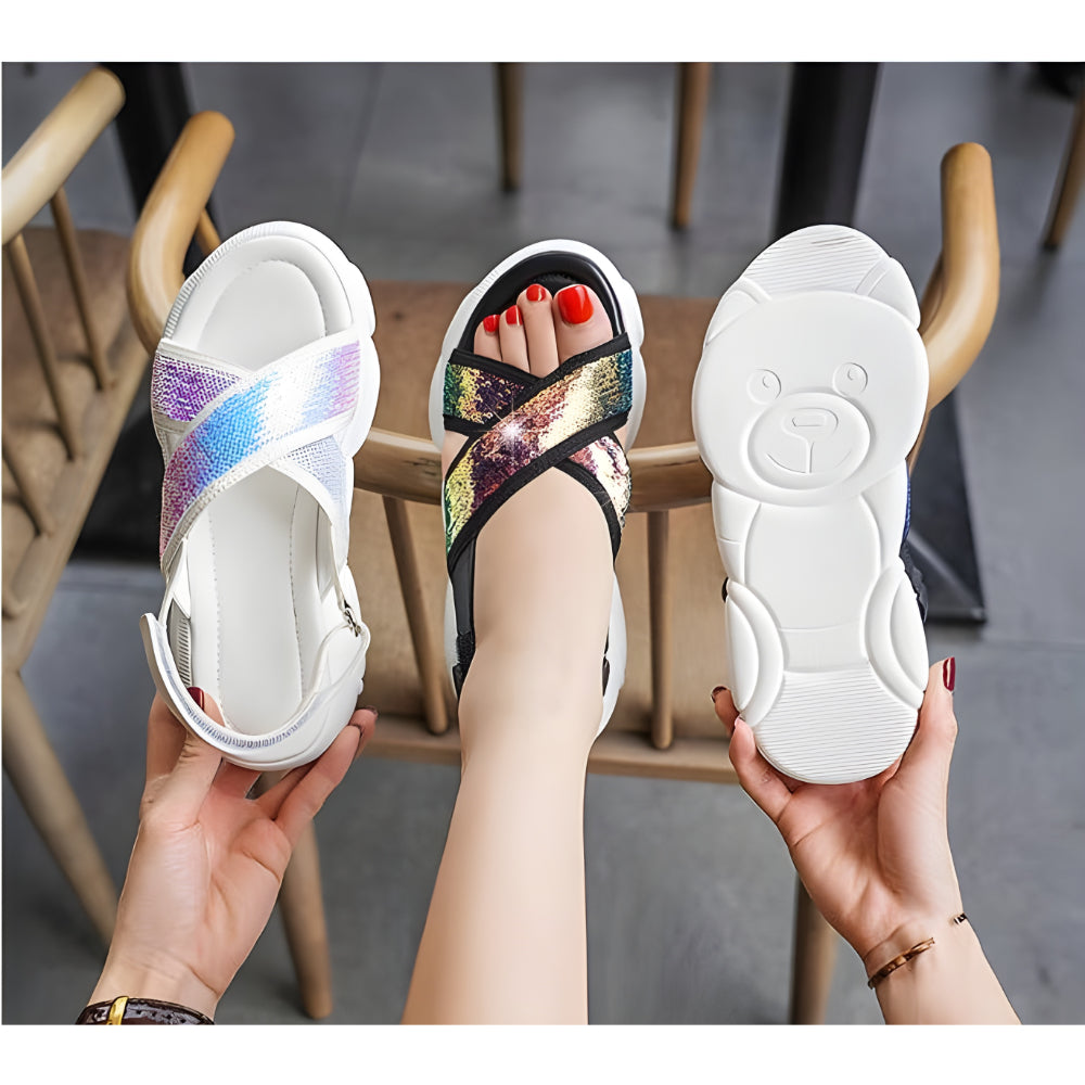 Thick Soled Head Sandals