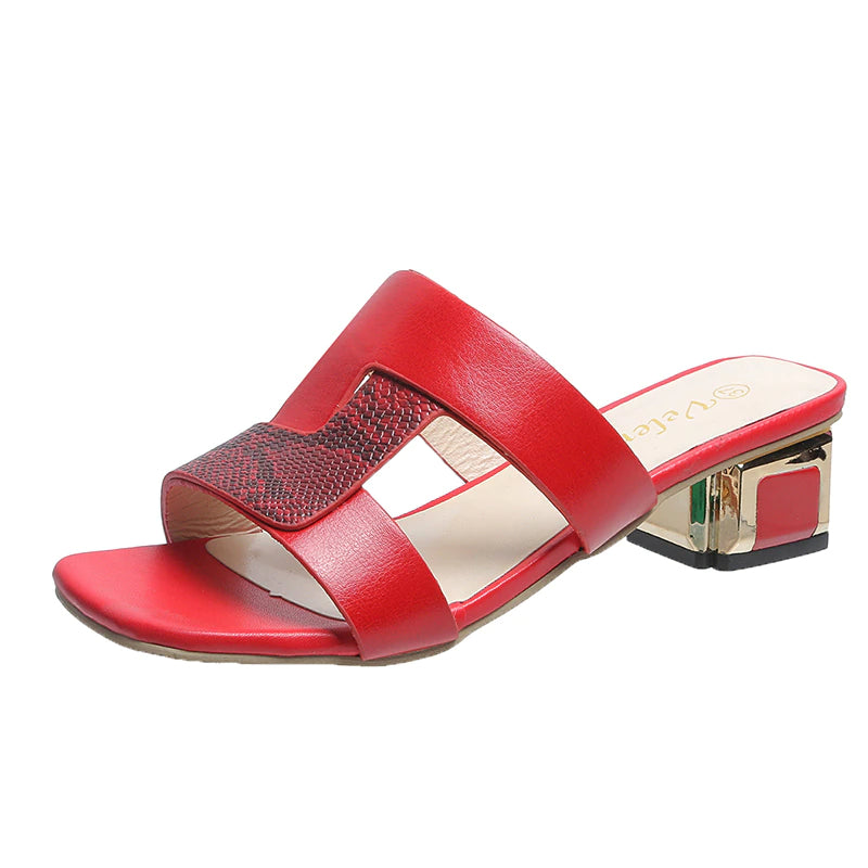 Women's Designer Fish Leather Sandals