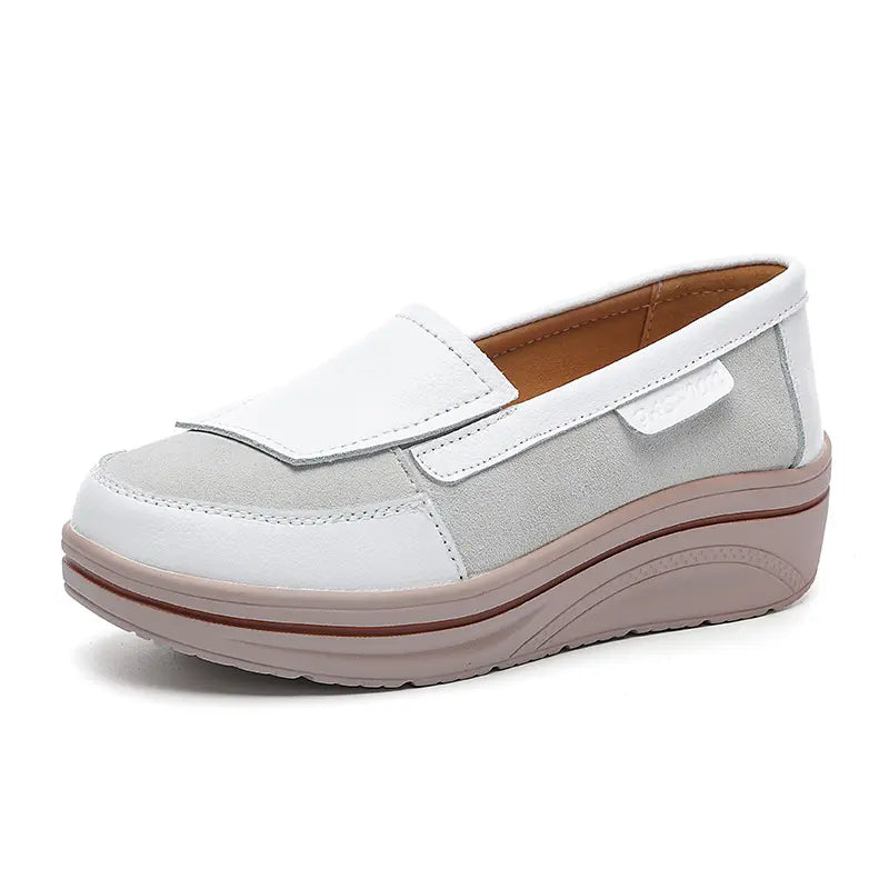 Genuine Leather Moccasins Women's Flat