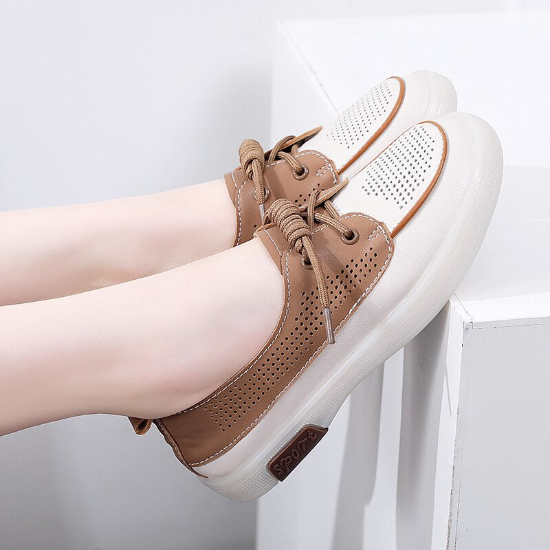 Women's Leather Running Shoes