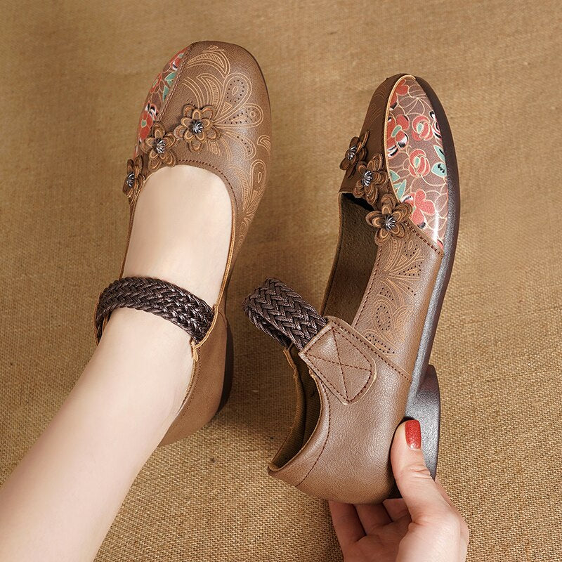 Spring Fashion Flower Flat Shoes