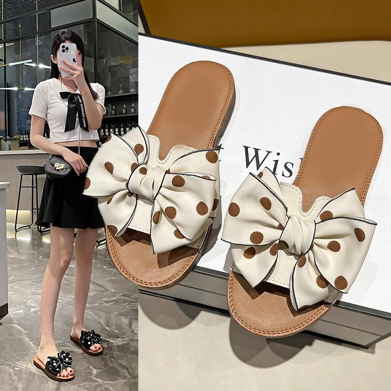 Women Casual Fashion Home Outdoor Flat Bottom Slippers