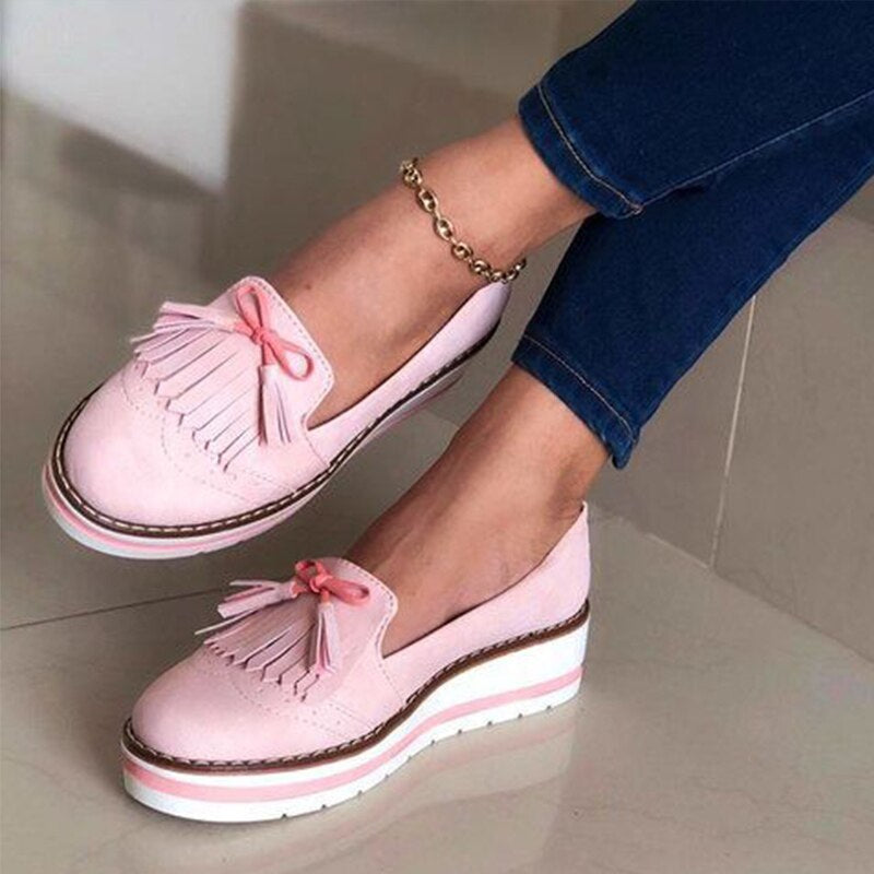 Bowknot Loafers Slip On Flat