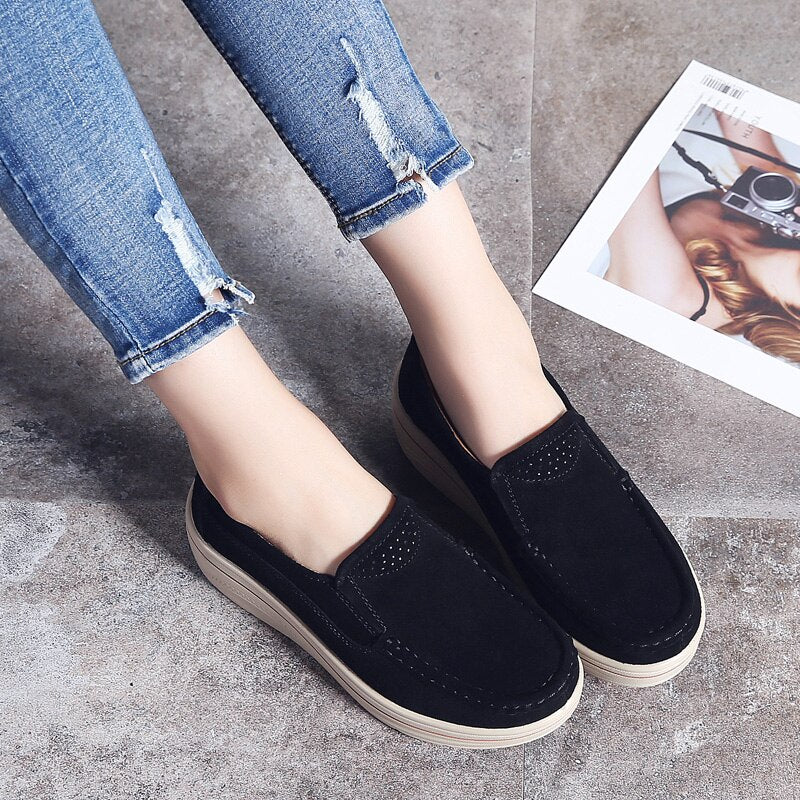 Women's Suede Flat Shoes