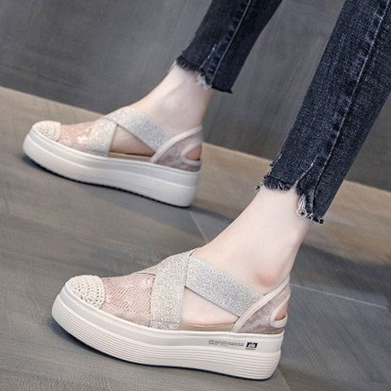 Retro Mesh Women Sandals