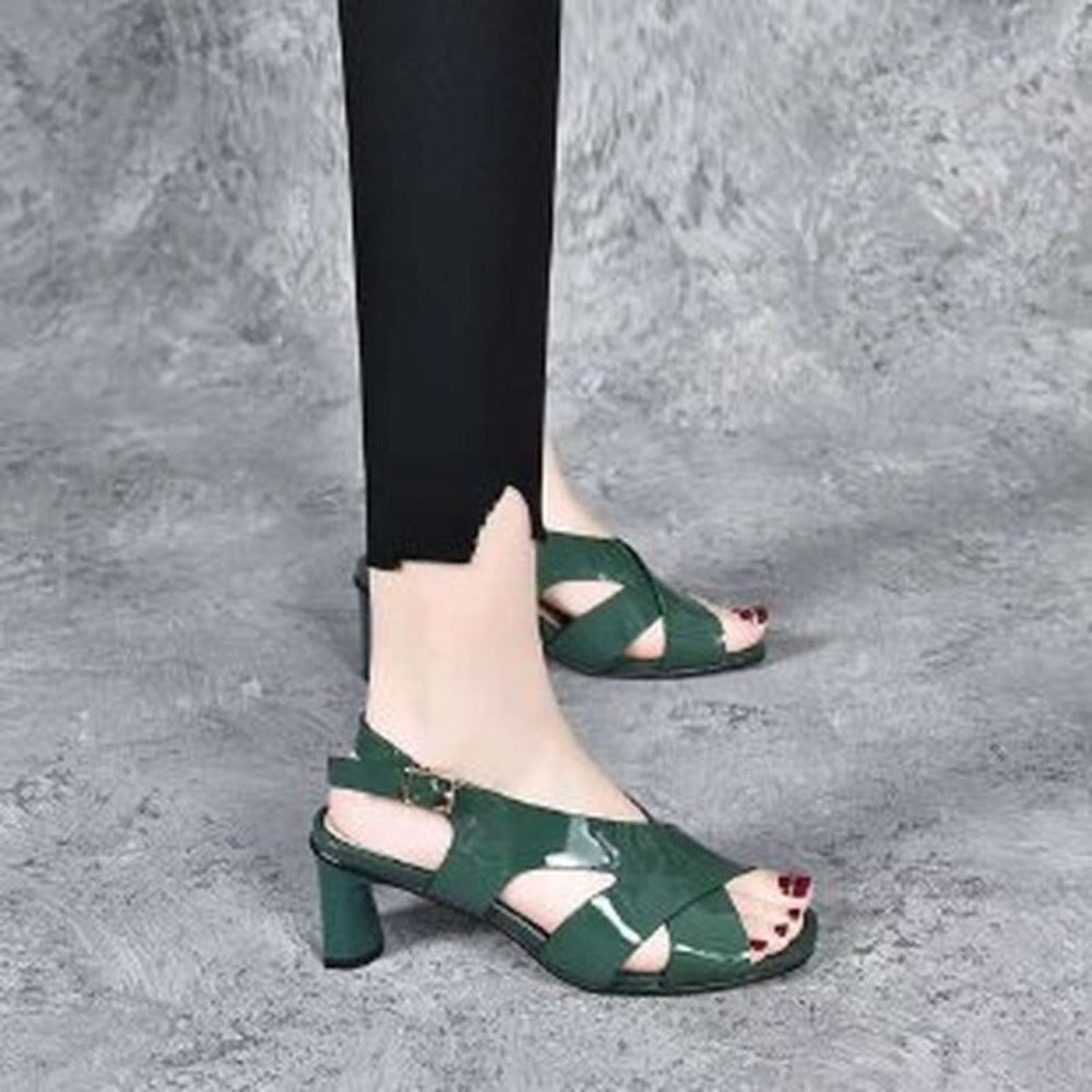 Platform Round Mid Heel