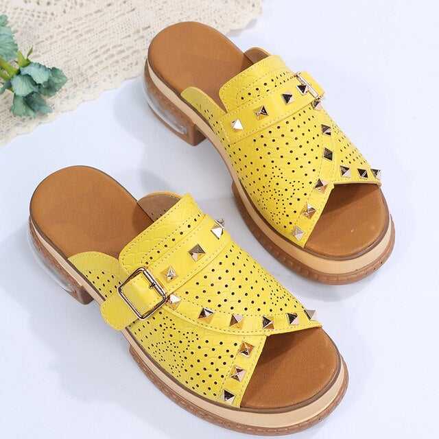 Fashion Riveting Women Zapatos De Mujer Casual  Summer Shoes