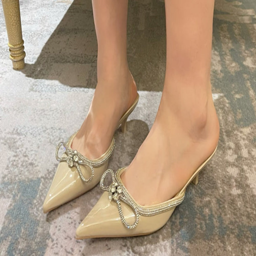 Luxury Bow Pointed Sandals