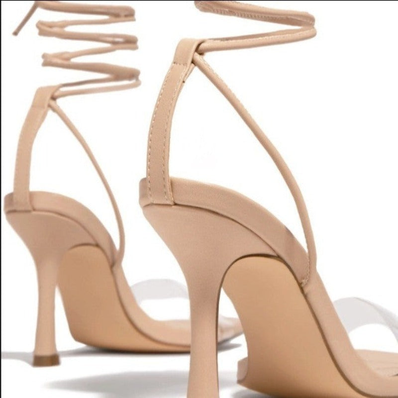 Lace Up Women Heels