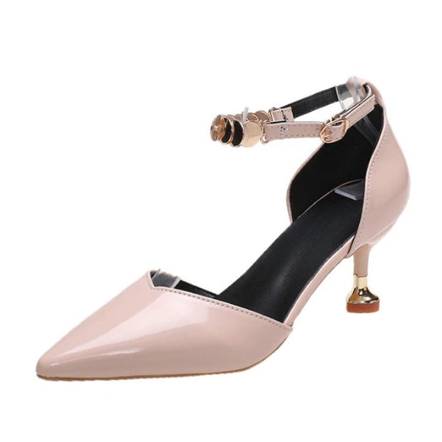 Pointed Toe Hollow Elegant Heels