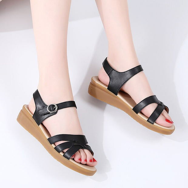 Summer Fashion Women Waterproof Round Casual Slippers