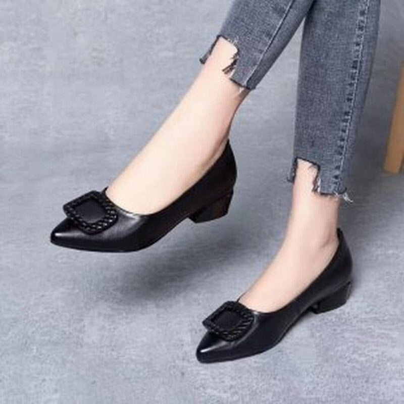 Women's Soft Leather Heels