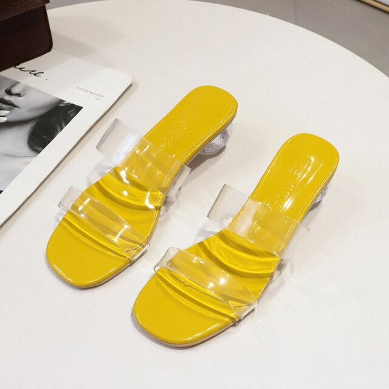 Summer Sandals Clear Transparent Slippers