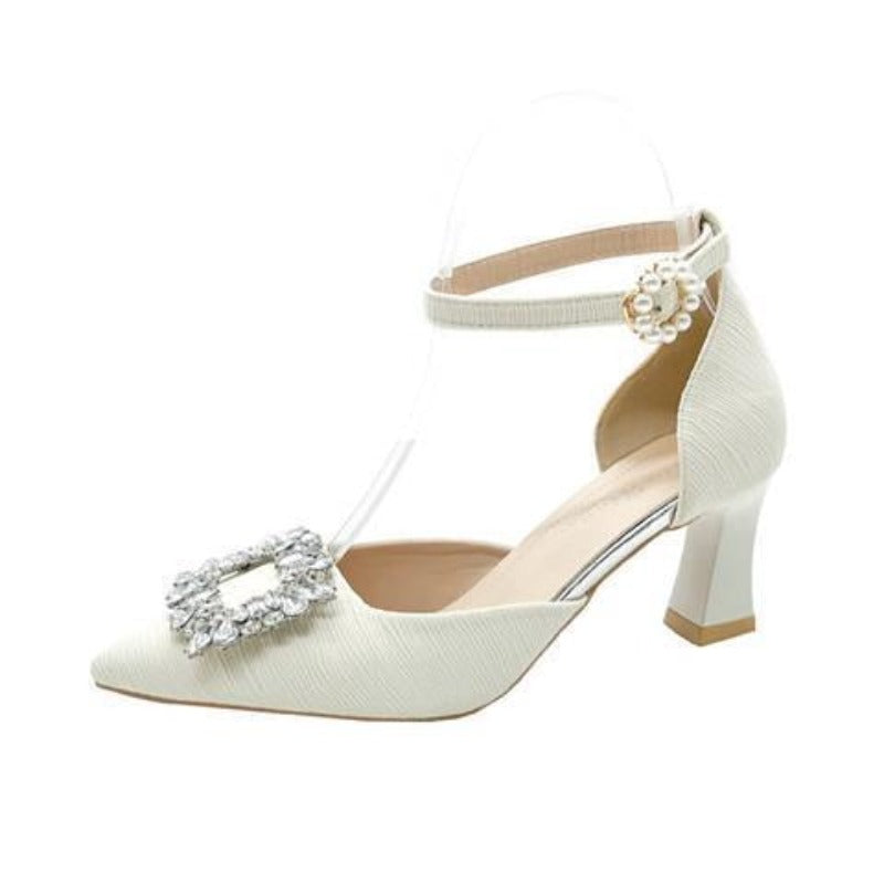 Luxury Crystal Slingback High Heels