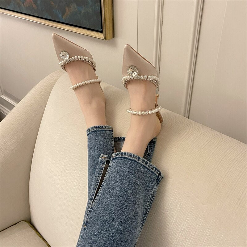 Pointed Toe Baotou High Heel