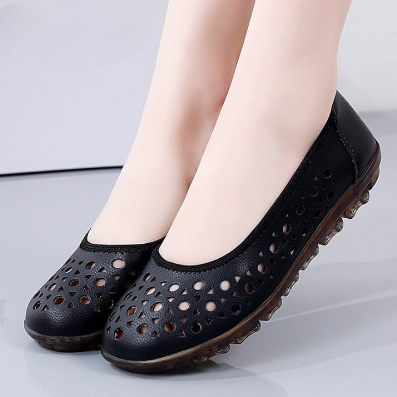 Casual Women Leather Slip On