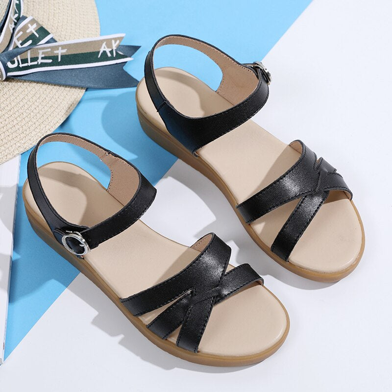 Waterproof Round Female Casual Sandal