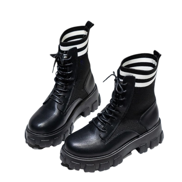 Women's Platform Motorcycle Boots